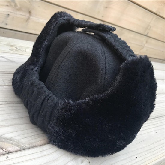 Women Winter Warm Adjustable Earmuffs Baseball Cap Outdoor Thicken Plus Velvet Hats