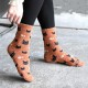 Women Winter Warm Cotton Cartoon Multi-color Soft Middle Tube Socks