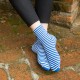 Women Winter Warm Cotton Striped Tube Socks Outdoor Deodorization Durable Ankle Sock