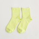 Women Winter Warm Cotton Striped Tube Socks Outdoor Deodorization Durable Ankle Sock