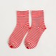 Women Winter Warm Cotton Striped Tube Socks Outdoor Deodorization Durable Ankle Sock