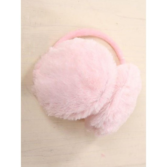 Women Winter Warm Ear Protector Fur Solid Color Ear Muffs