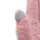 Women Winter Warm Full-finger Gloves Knitted Thicken Outdoor Sport Mittens