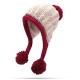 Women Winter Warm Fur Ball Knitting Beanie Cap Thick Bucket Hat