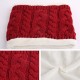 Women Winter Warm Knitted Hats And Windproof Neck Collar Scarves Set Double Layers Cap Scarf