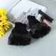 Women Winter Warm Knitted Thicken Fingerless Gloves Artificial Rabbit Hair Half Finger Sleeve