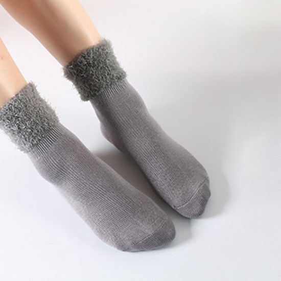 Women Winter Warm Thick Cotton Tube Socks Indoor Floor Socks