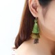 Women's  Bohemian Tassel Earrings Hand-made Three Layers Different Color Ear Drop Unique Gift