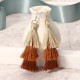 Women's  Bohemian Tassel Earrings Hand-made Three Layers Different Color Ear Drop Unique Gift