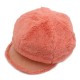 Womens Artificial Rabbit Hair Octagonal Painter Beret Hat Retro Winter Warm Newspaper Newsboy Caps