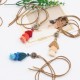 Women's Bohemian Necklace Gradient Colorful Tassels Pendant Ethnic Fashion Necklace for Women