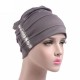 Womens Chemo Cap Soft Muslem Ethnic Beanie Sleep Turban Hat Headwear For Cancer Patients