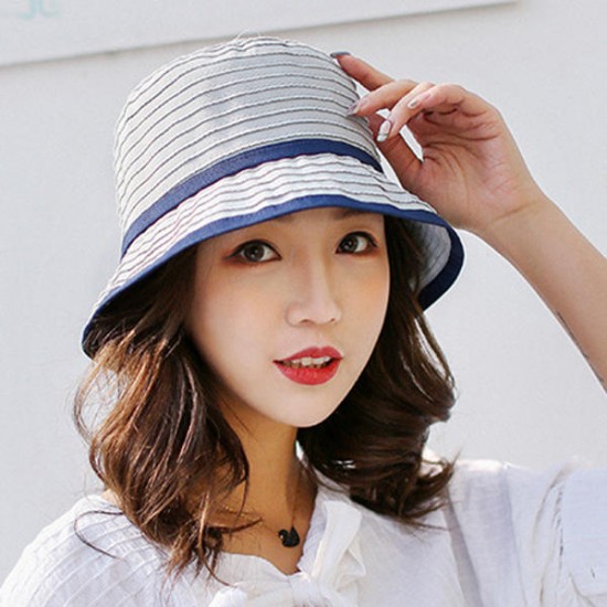 Women's Cotton Foldable Bucket Hat Vogue Sunshad Fisherman Hats