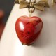 Women's Cute Earrings Bowknot Vivid Cherry Pendant Ethnic Ceramics Ear Drop Lovely Gift for Girl