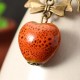 Women's Cute Earrings Bowknot Vivid Cherry Pendant Ethnic Ceramics Ear Drop Lovely Gift for Girl