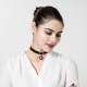 Women's Elegant Choker Star Chain Flannel Clavicle Necklace Gift for Women