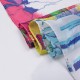 Women's Georgette Silk Soft Scarves Shawl High Quality Oil Painting Print Long Scarf