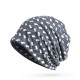 Womens Leisure Outdoor Polyester Multifunctional Beanie Hat Scarf Set Skull Cap For Women