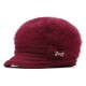 Womens Leisure Winter Knit Hat Plus Velvet Beret Hat Outdoor Thicken Warm Caps