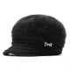 Womens Leisure Winter Knit Hat Plus Velvet Beret Hat Outdoor Thicken Warm Caps