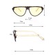 Womens Leopard Triangle Small Frame Sunglasses Outdoor UV 400 Eyewear