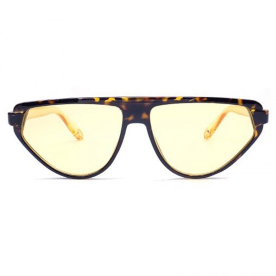 Womens Leopard Triangle Small Frame Sunglasses Outdoor UV 400 Eyewear