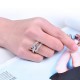 Women's Luxury Ring Special Full Zircon Fine Copper Simple Style Ring