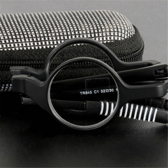 Womens Men Folding Presbyopic Glasses Stress Reduce Sunglasses Reading Glasses With Glasses Case