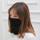 Women's Outdoor Windproof Warm Headwear Simple Style Solid Velvet Beanie Face Mask Scarf