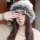 Women's Plush Knitted Thicken Warm Beanie Hat And Scarf Use Multi-functional Winter Cap