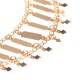 Women's Punk Metal Chain Geometric Copper Sequins Tassel Necklace