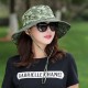 Womens Summer Camouflage Bucket Hat Sun Protection Gardening Fishing Cap