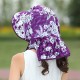 Womens Summer Outdoor Gardening Sunshade Flower Hats Sun Hat Anti-UV Wide Brim Visor Cap