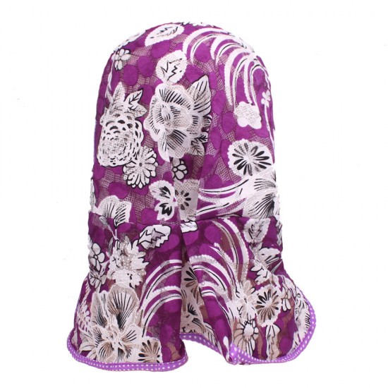 Womens Summer Outdoor Gardening Sunshade Flower Hats Sun Hat Anti-UV Wide Brim Visor Cap