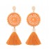 Women's Trendy Knitted Handmade Long Tassel Earrings Female Drop Dangle Earrings Jewelry