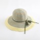 Women's Two-tone Stitching Elegant Seaside Holiday Sunshade Woven Straw Hat