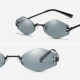 Womens Universal UV Resistence Hexagon Frameless Sunglasses Non-Polarized Eyewear