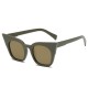 Womens Vintage Cat Eye UV400 Round Frame Sunglasses Summer Outdoor Glasses Eyewear