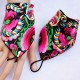 Womens Vintage Ethnic Style Embroidery Flower Triangle Glove