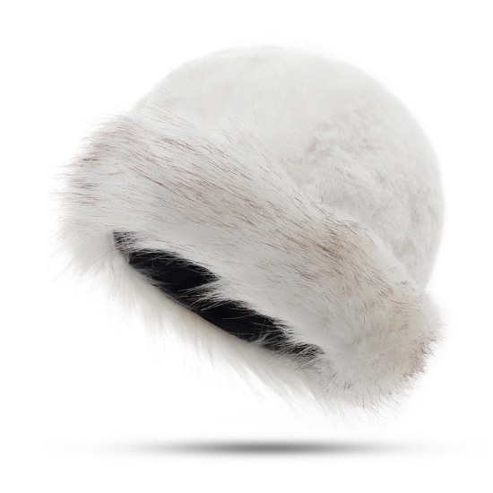 Women's Warm Thickened Artificial Fox Fur Fashion Vintage Hat