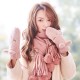 Women's Winter Faux Rabbit Fur Hanging Neck Thick Warm Full Finger Gloves Mittens