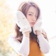 Women's Winter Faux Rabbit Fur Hanging Neck Thick Warm Full Finger Gloves Mittens