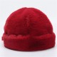 Women's Winter Soft Warm Fur Hat Adjustable Buckled Brimless Hats