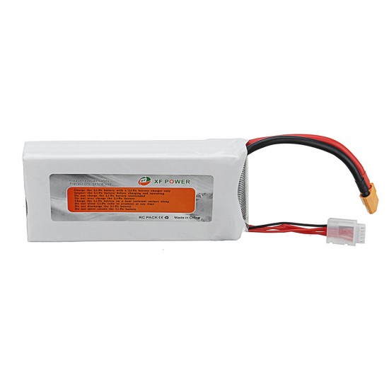 XF POWER 14.8V 6000mAh 60C 4S Lipo Battery XT60 Plug for RC Car