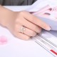 YUEYIN Fashion Trend Ring Silver Plated Cat Romantic Heart Opening Adjustable Finger Rings for Women