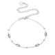 YUEYIN Silver Plated Beads Anklet Brass Foot Chain for Women