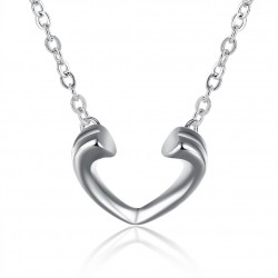 YUEYIN Trendy Zircon Heart Pendant Necklace For Women