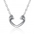 YUEYIN Trendy Zircon Heart Pendant Necklace For Women