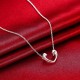 YUEYIN Trendy Zircon Heart Pendant Necklace For Women