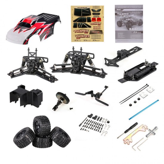 ZD Racing 9105 Thunder ZMT-10 1/10 DIY Car Kit 2.4G 4WD RC Truck Frame Without Electronic Parts